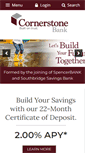 Mobile Screenshot of cornerstonebank.com