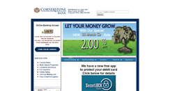 Desktop Screenshot of cornerstonebank.net